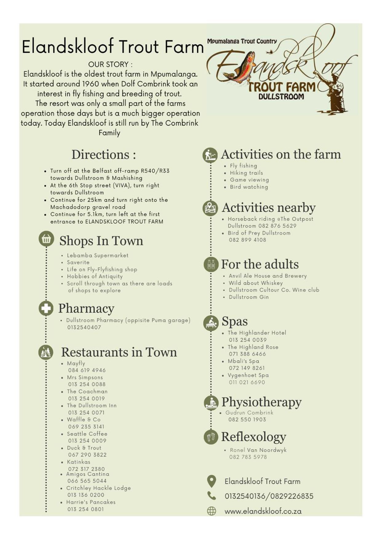 Elandskloof Trout Farm Guest House Dullstroom Luaran gambar